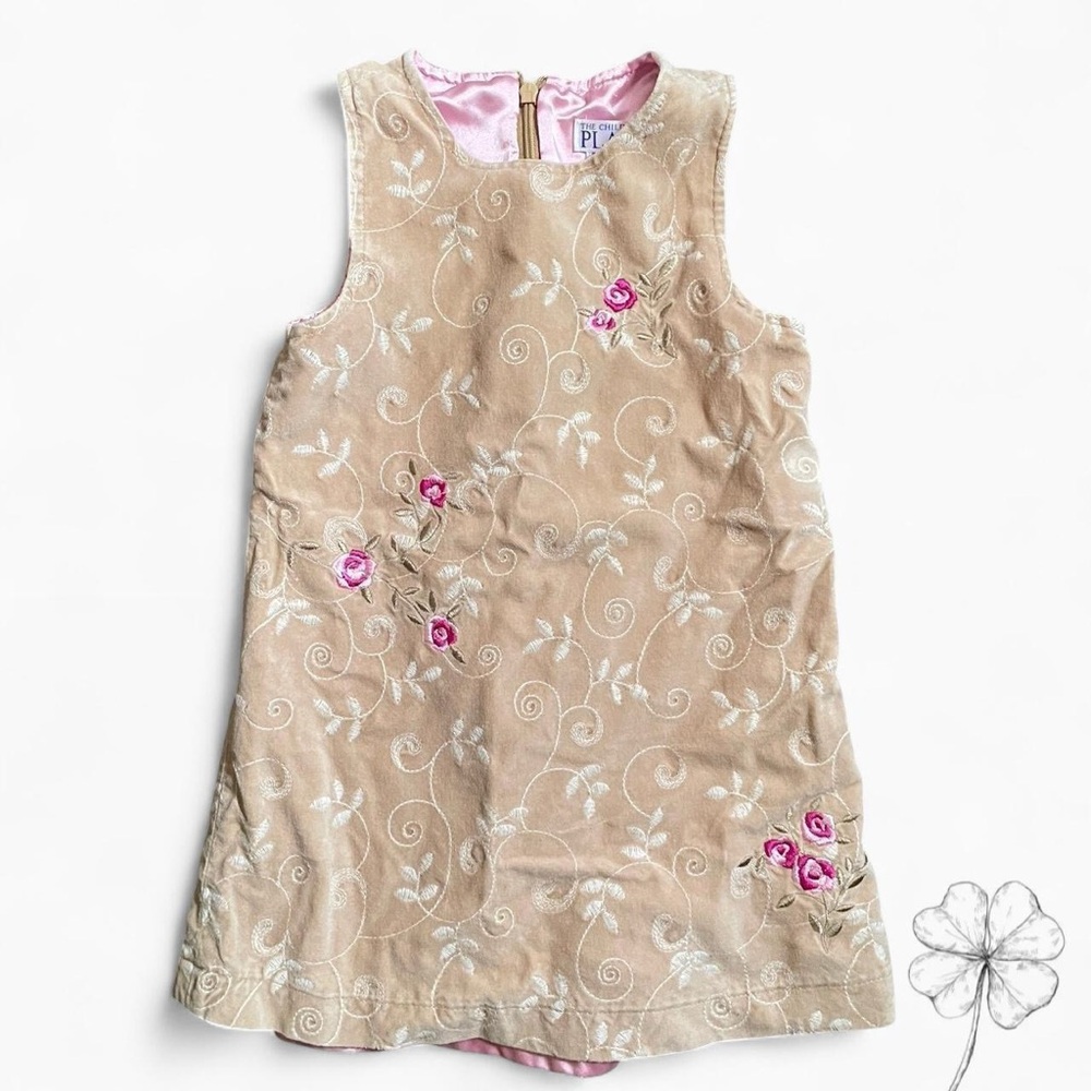 The Children's Place Pink and Cream Dress